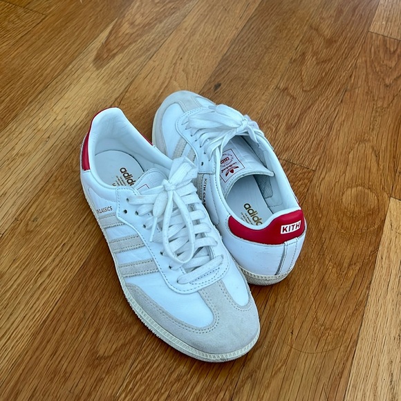 Kith x Adidas Samba OG 'Classics Program - White Red' - Picture 1 of 8